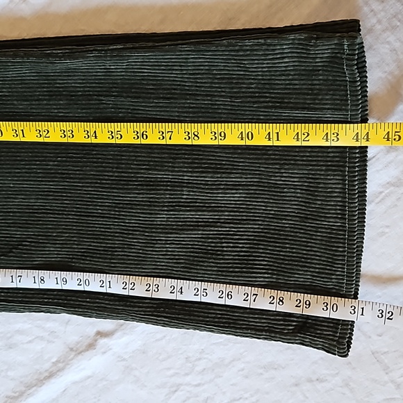 Revolve Majorelle Benedict Corduroy Pants Paperbag Belted Wide Leg Olive Small - Picture 14 of 17
